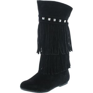 Yoki Trina-03K Black ChildG boots 12 NEW